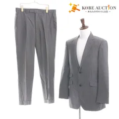 ■ BURBERRY BLACK LABEL バーバリー ブラックレーベル スーツ セットアップ ボタン ポケット ファスナー メンズ 40 ダークグレー系