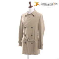 ■ BURBERRY BLACK LABEL バーバリー ブラックレーベル トレンチコート ジャケット アウター ボタン ポケット メンズ M ベージュ系