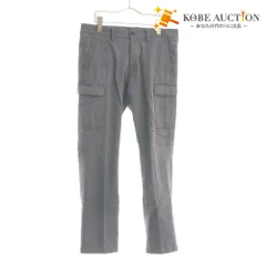 ■ BURBERRY BLACK LABEL バーバリー ブラックレーベル パンツ ボトムス 長ズボン ファスナー ポケット 無地 メンズ 79 ダークグレー系
