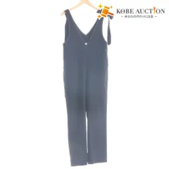 ■ ヨリ yori サロペット オールインワン 肩リボン トップス ボトムス パンツ ステッチ レディース 34（XS～S相当） ネイビー