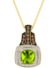 ル ヴァン レディース アクセサリー ネックレス・チョーカー・ペンダントトップ レース Le Vian Green Apple Peridot 213 ctw Diamond 12 ctw Cushi