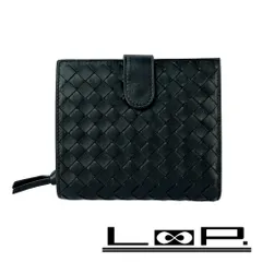 ボッテガヴェネタ ■美品■ イントレ 二つ折り財布 ウォレット レザー ブラック 箱 【600722】12