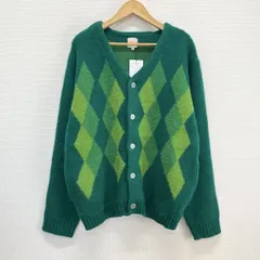 未使用 KOOKY'N WHO’S WHO gallery クーキー フーズフーギャラリー アーガイルモヘアライクカーディガン L 10133718