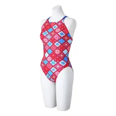 新品 [ミズノ] 水泳 競泳 水着 練習用 エクサースーツ ミディアムカット N2MAC282 レディース M レッド