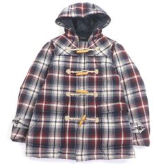 チェック ダッフルコート - メルカリ