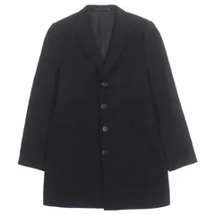 良品▼PS Paul Smith ピーエス ポールスミス カシミヤ100% シングル チェスターコート ブラック M 日本製 正規品 メンズ シンプル◎