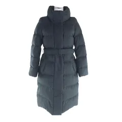 極美品★Mackintosh マッキントッシュ ベルト付 スタンドカラー比翼仕立て ダウンコート アウター ダークグレー 36 正規品 レディースのサムネイル