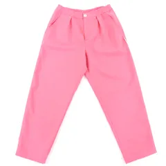 極美品◇MARNI マルニ 23SS PAMA0317U2 バージンウール100％ タグデザイン フライフロント イージー パンツ ピンク 40 正規品 レディース