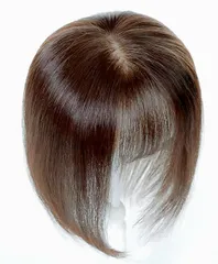 部分ウィッグ 前髪 女性 つむじ 白髪隠し ハゲ隠し ヘアピース ポイントウィッグ かつら 母にプレゼント 人毛100% ナチュラル 敬老の日 ネットサイズ9cm*9cm (髪長30cm RENLIGUOJIバレないウィッグ 髪色モーカブラウン)