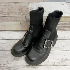 ORiental TRaffic 厚底 ビジュー ニットブーツ 289