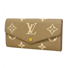 ルイ・ヴィトン(Louis Vuitton) ルイ・ヴィトン 長財布 モノグラム・アンプラント バイカラー ポルトフォイユサラ NM M81049 トゥルトレール クレームレディース