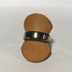 ゴールド極太リング•レトロ真鍮リング•ゴールド印台リング•ジャンク品•約３４ｇ程 ゴールド極太リング•レトロ真鍮リング•ゴールド印台リング•ジャンク品