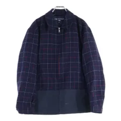 COMME des GARCONS HOMME (コムデギャルソンオム) 20AW ウール ジップアップ チェックジャケット ネイビー HF-J015のサムネイル