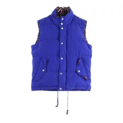 COMME des GARCONS HOMME (コムデギャルソンオム) 11AW 裏地チェック ダウンベスト ブルー HH-V009のサムネイル