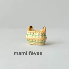フェーヴ　バッグ④　フランス　フェーブ　ミニチュア陶器　m-1176