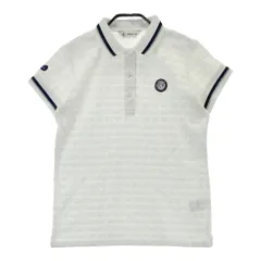 サイズ：L AND PER SE アンパスィ  半袖ポロシャツ 総柄 ホワイト系 [240101632616] ゴルフウェア レディース ストスト