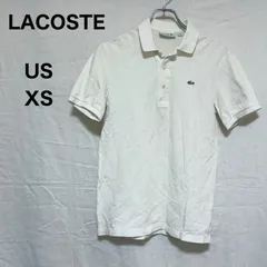 LACOSTE ラコステ メンズ スリムフィット ポロシャツ 半袖 白 S相当