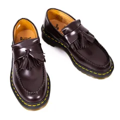コムコム コムデギャルソンコムデギャルソン×ドクターマーチンCOMME des GARCONS × Dr.Martens ADRIAN レザータッセルローファー 茶UK4(23cm)
