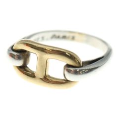 ❝極美品❞ エルメス シェーヌダンクル コンビ リング SV925