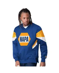スターター メンズ アウター ジャケット・ブルゾン Vネック ジャケット Starter Mens Royal Chase Elliott Napa Striker I VNeck Pulloverのサムネイル