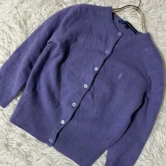 RALPH LAUREN SPORT カーディガン パープル M 着回し 羽織り