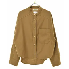 【blancbasque】BG26-122 バンドカラー パールボタン長袖シャツ