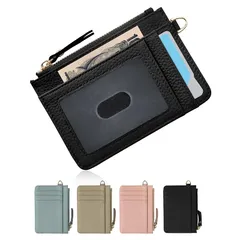 【新品】 [Yeepan] カードケース パスケース 定期入れ カード入れ レディース ミニ 本革 メンズ キーホルダー付 7枚収納 0.6mm 名刺ケース 社員証 薄型 やわらか 小銭入れ おしゃれ 両面 ICカードケース 通勤 大容量 贈り物 耐汚れ  0