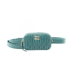 miu miu ミュウミュウ ボディバック【未使用】ウエストポーチ miumiu ミュウミュウ MATELASSE マテラッセ ウエストポーチ ボディ