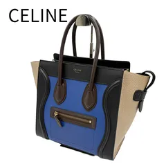 CELINE セリーヌ ラゲージ マイクロショッパー ハンドバッグ  レザー レディース j0205dq002509