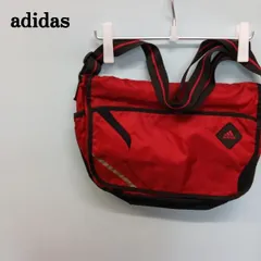 adidas ワンショルダー メッセンジャーバッグ ロゴ刺繍 レッド 124
