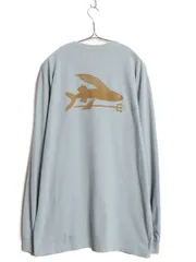 【お得なクーポン配布中!】 パタゴニア 両面 プリント 長袖 Tシャツ メンズ L 18年製 アウトドア ロングスリーブ フライング フィッシュ グラフィック アート イラスト