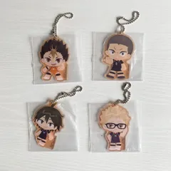 一番くじ 劇場版ハイキュー!! ゴミ捨て場の決戦2 G賞 烏野 アクリルチャーム 4個セット 田中龍之介 西谷夕 山口忠 月島蛍