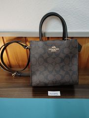COACH ミニハンドバッグ ブラウン シグネチャー ショルダーバッグ 福袋