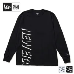 ニューエラ ロンt メンズ 長袖 テック Tシャツ Shadow Logo  NEWERA PA LS TECH TEE VERTICAL LOGO 吸汗速乾とUVカット機能を備えたクールエラ素材のリフレクター付き高機能Tシャツ 長袖Tシャツ シャドーロゴ テ