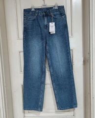 WHO.A.U メンズ ワイドデニム32 春 デニム ズボン ストレッチ バンド デニムパンツ 新品