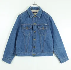 【美品】ピンクハウス★裾や袖裏の小花柄が可愛い♪ デニムジャケット サイズL 青系 z18647