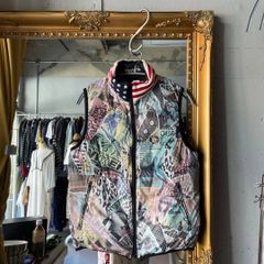 83 Hysteric Glamour Down Vest Gilet - Floral Print Vest - Suitable for Special Occasions, Dates, Office Casual, and Dinner Parties.
