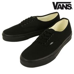 【23.0cm~25.5cm】バンズ メンズ スニーカー 正規販売店 VANS オーセンティック 靴 VANS AUTHENTIC BLACK/BLACK VN000EE3BKA