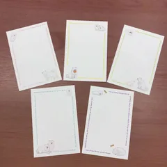 【福祉施設制作】Haru作　　メッセージカード　「はがきメッセージカード5枚組（もふもふドック）」NO.5053　P（壱）