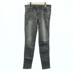 リー LEE パンツ デニム ジーンズ S グレー ウォッシュ加工 スキニーフィット 裏起毛 フルレングス /GR ■GY61