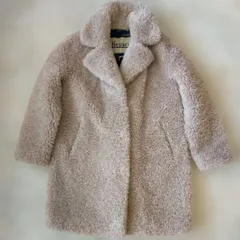 HERNO カーリー エコファー ロングコート カラフル裏地 40サイズ ベージュ 58493-53940-1のサムネイル