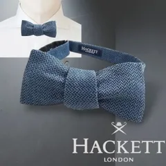 HACKETT LONDON ハケット ロンドン イタリア製 PRINTED NEAT BOW ウール シルク混 小紋柄 総柄 蝶ネクタイ ボウタイ HM052137 定1.1万 ネイビー 000▲003▼20826k04のサムネイル