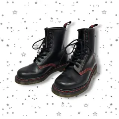 37 DR. MARTENS ドクターマーチン レッド スティッチ 8ホール