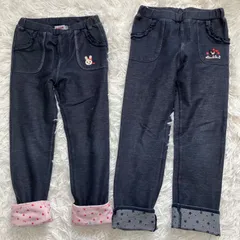 ミキハウス　デニム風　パンツ　2枚セット　女の子