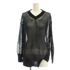 ズッカ zucca ニット セーター M 黒 ブラック メッシュ /LP■ECE003