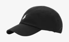 ポロ ラルフローレン コットン チノ ベースボール キャップ ブラック