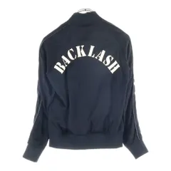 BACK LASH (バックラッシュ) 15SS リバーシブル レザーロゴパッチ スカルプリント ジップアップ ジャケット ブルゾン ブラック 1507-01