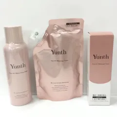 T3186 Yunth ユンス ホワイトニングローション 120ml・ 詰替用 110ml・ホワイトクリアフォームPVC 120g 計3点セット