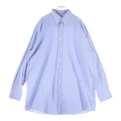 Maison Margiela (メゾンマルジェラ) 23AW オーバーサイズストライプボタンダウンシャツ ブルー SI1DL0002 S54946のサムネイル