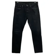 Levi's 505 デニムパンツ W34 ブラック リーバイス ジップアップ デニム コットン アメカジ ジーンズ 2603-400
